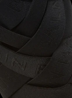 Moneta Leather And Elastic sandals With Logo-Balmain Cheap