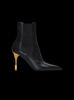 Moneta Leather Ankle Boots-Balmain Cheap
