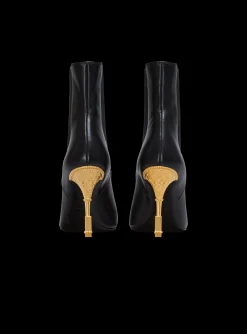 Moneta Leather Ankle Boots-Balmain Cheap