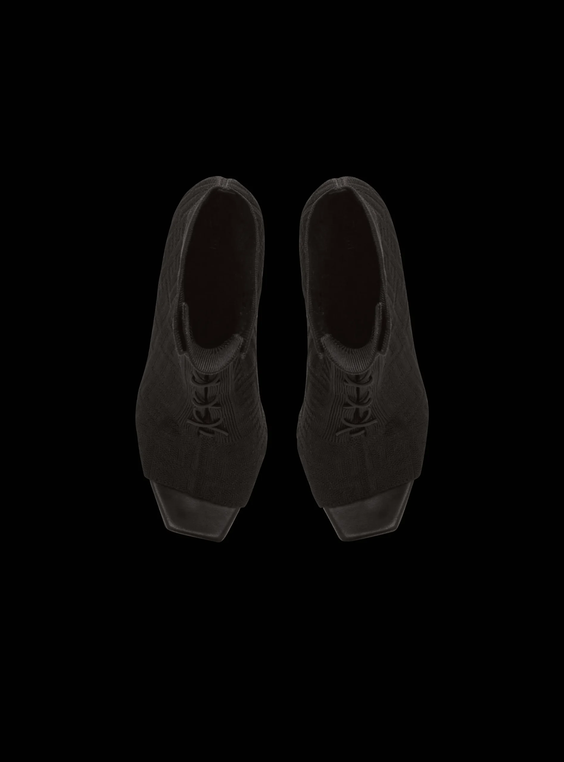 Moneta Monogram Knit Ankle Boots-Balmain Best Sale