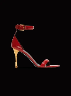 Moneta Patent Leather Sandals-Balmain Cheap