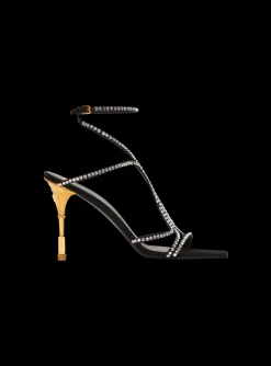 Moneta Suede And Crystal Sandals-Balmain Best