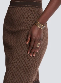 Monogram Bracelet In Metal And Waxed Canvas-Balmain Flash Sale