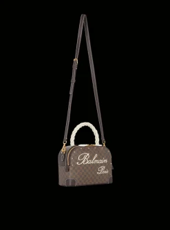 Monogram Canvas And Leather Make Up Bag-Balmain Hot