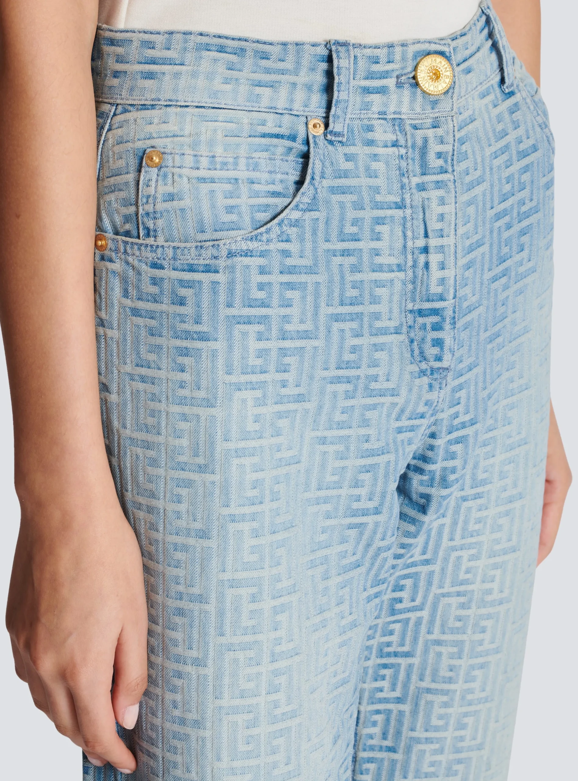 Monogram Classic Jeans-Balmain Sale