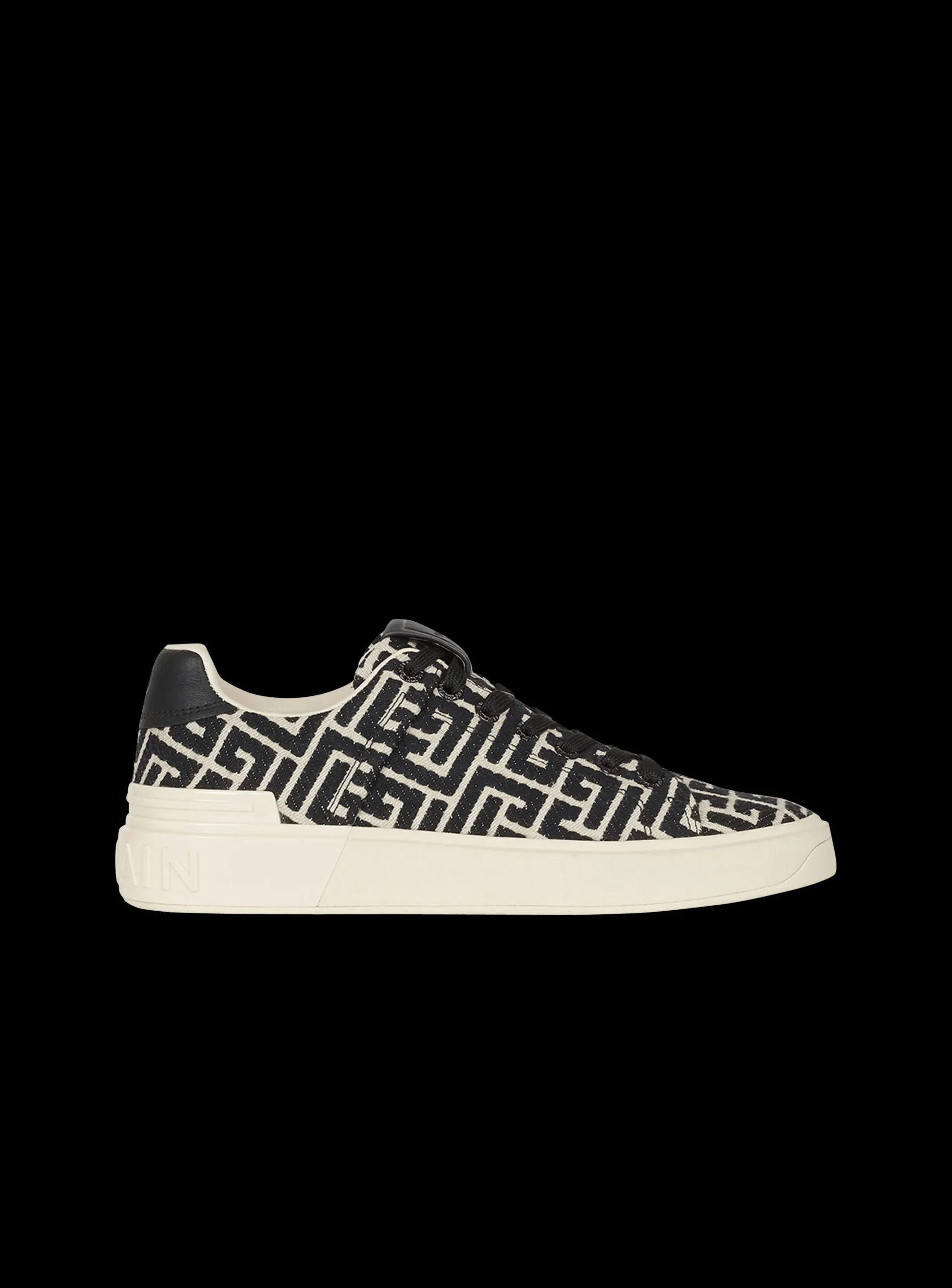 Monogram Jacquard B-Court Sneakers-Balmain Best