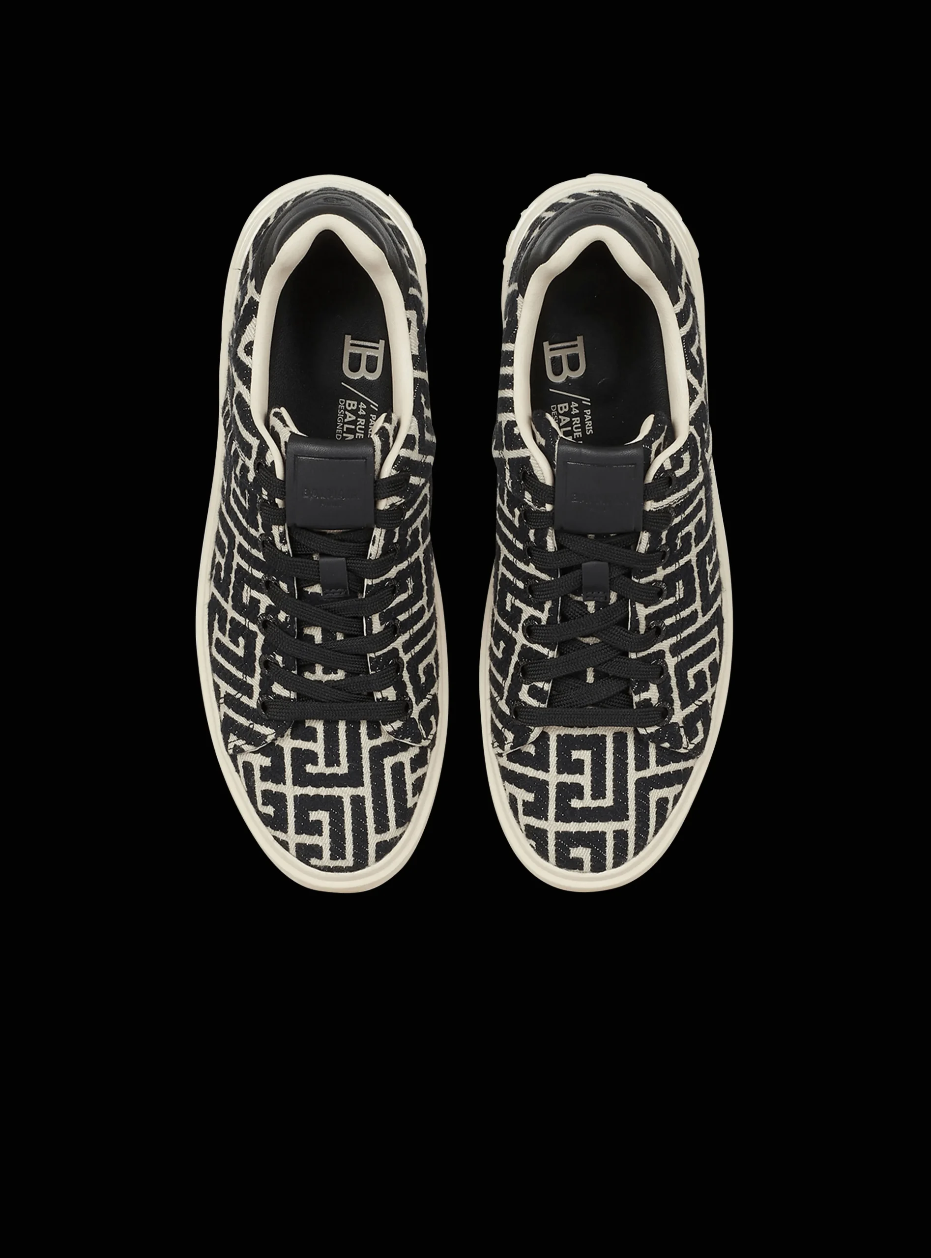 Monogram Jacquard B-Court Sneakers-Balmain Best