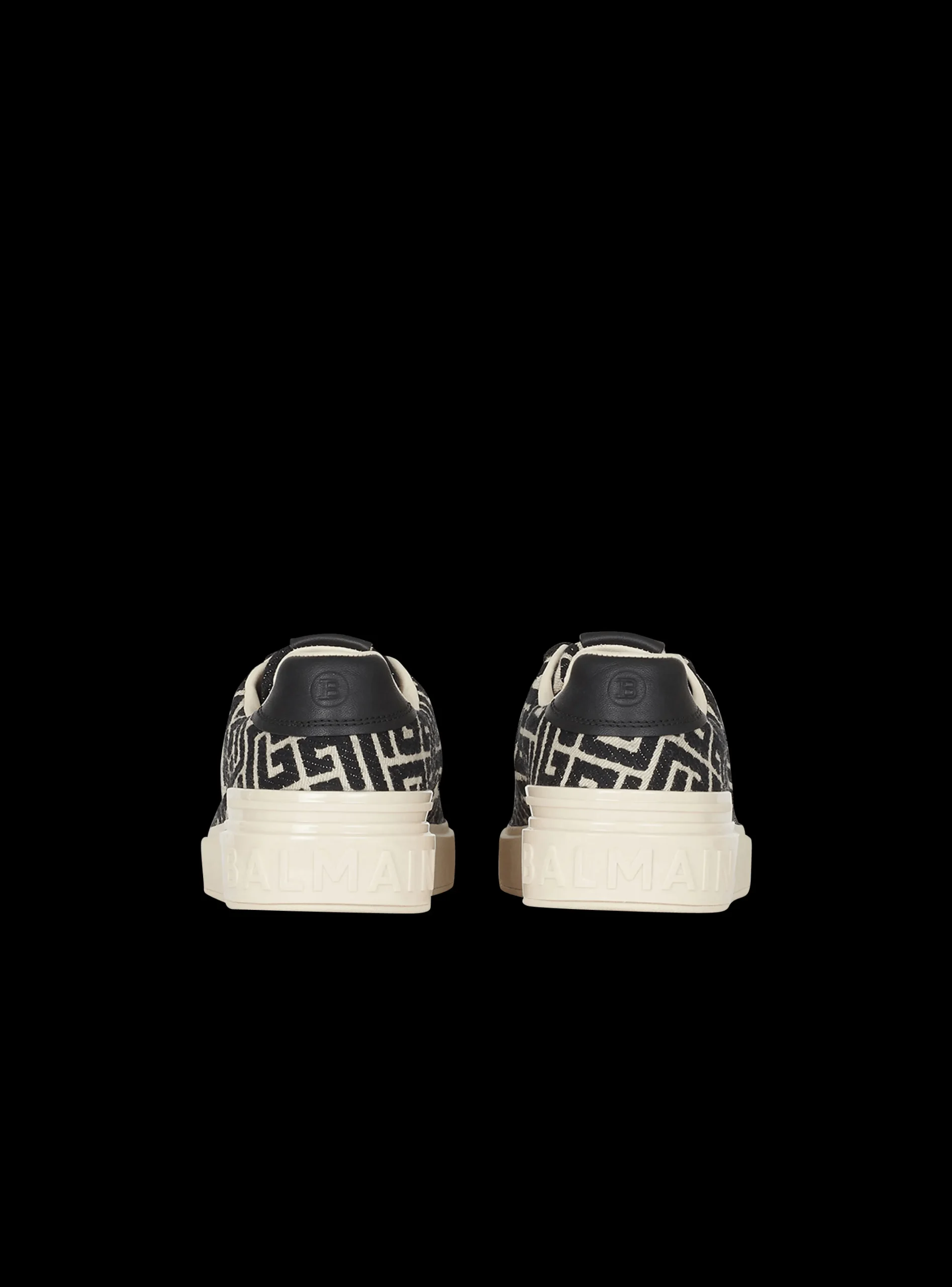 Monogram Jacquard B-Court Sneakers-Balmain Best