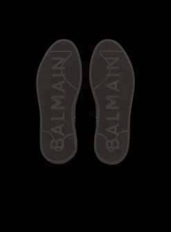 Monogram Jacquard B-Court High-top Sneakers-Balmain Flash Sale