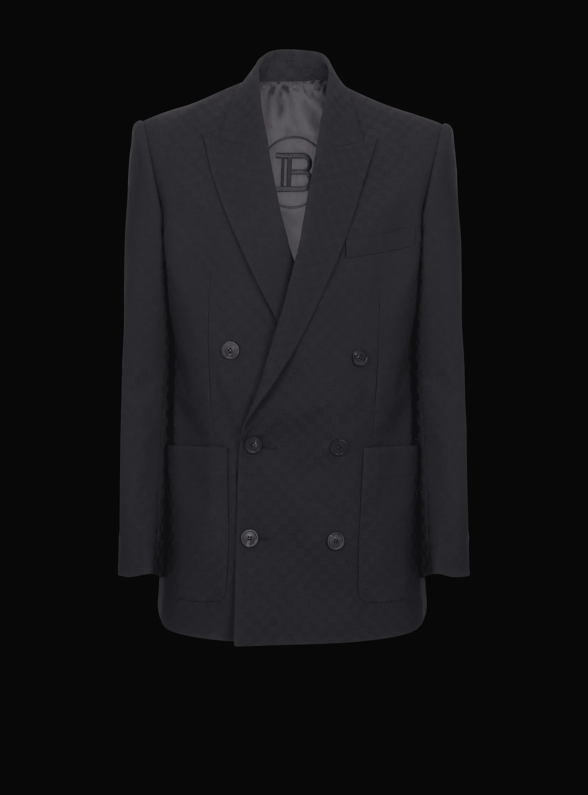 Monogram Jacquard Blazer-Balmain Store