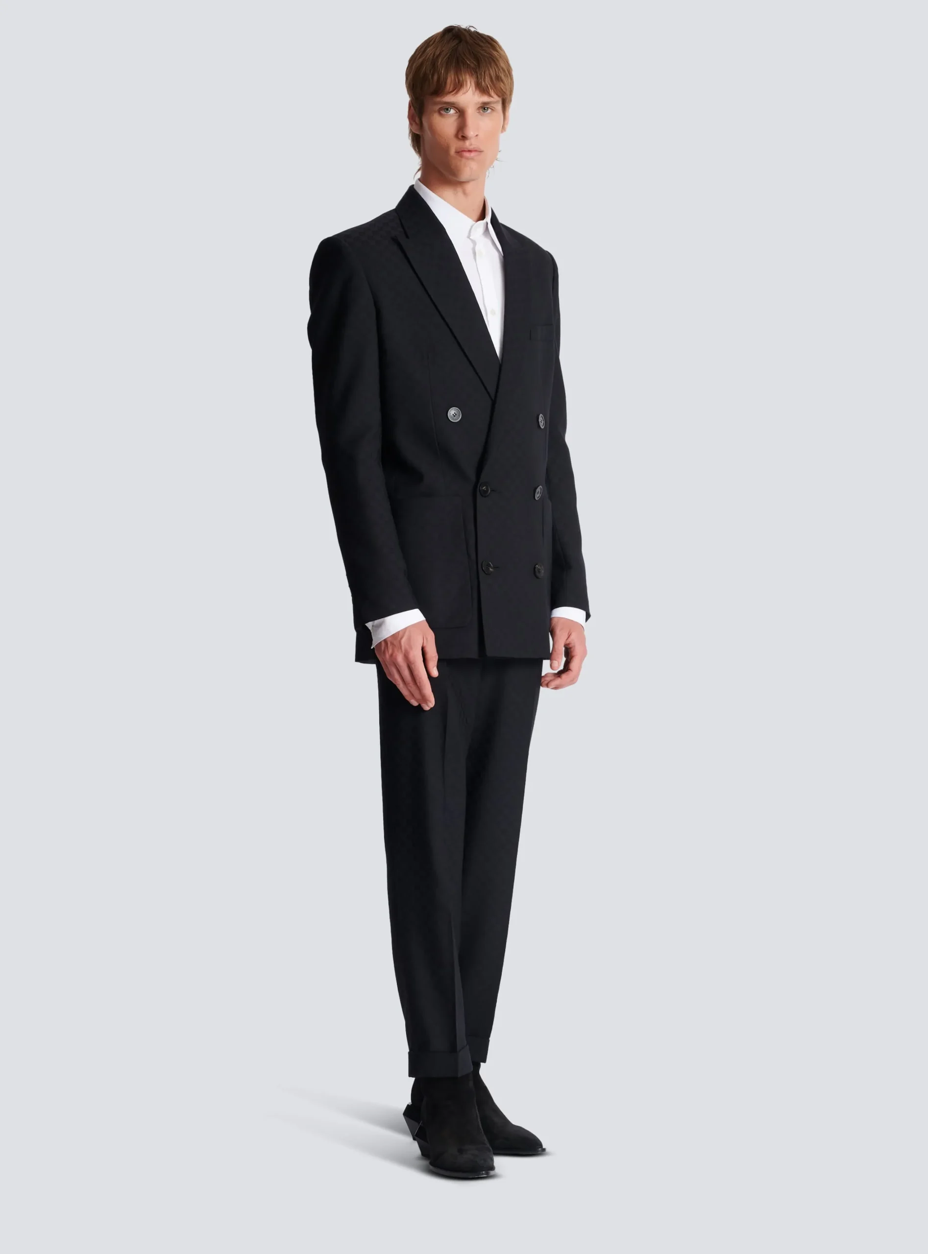 Monogram Jacquard Blazer-Balmain Store