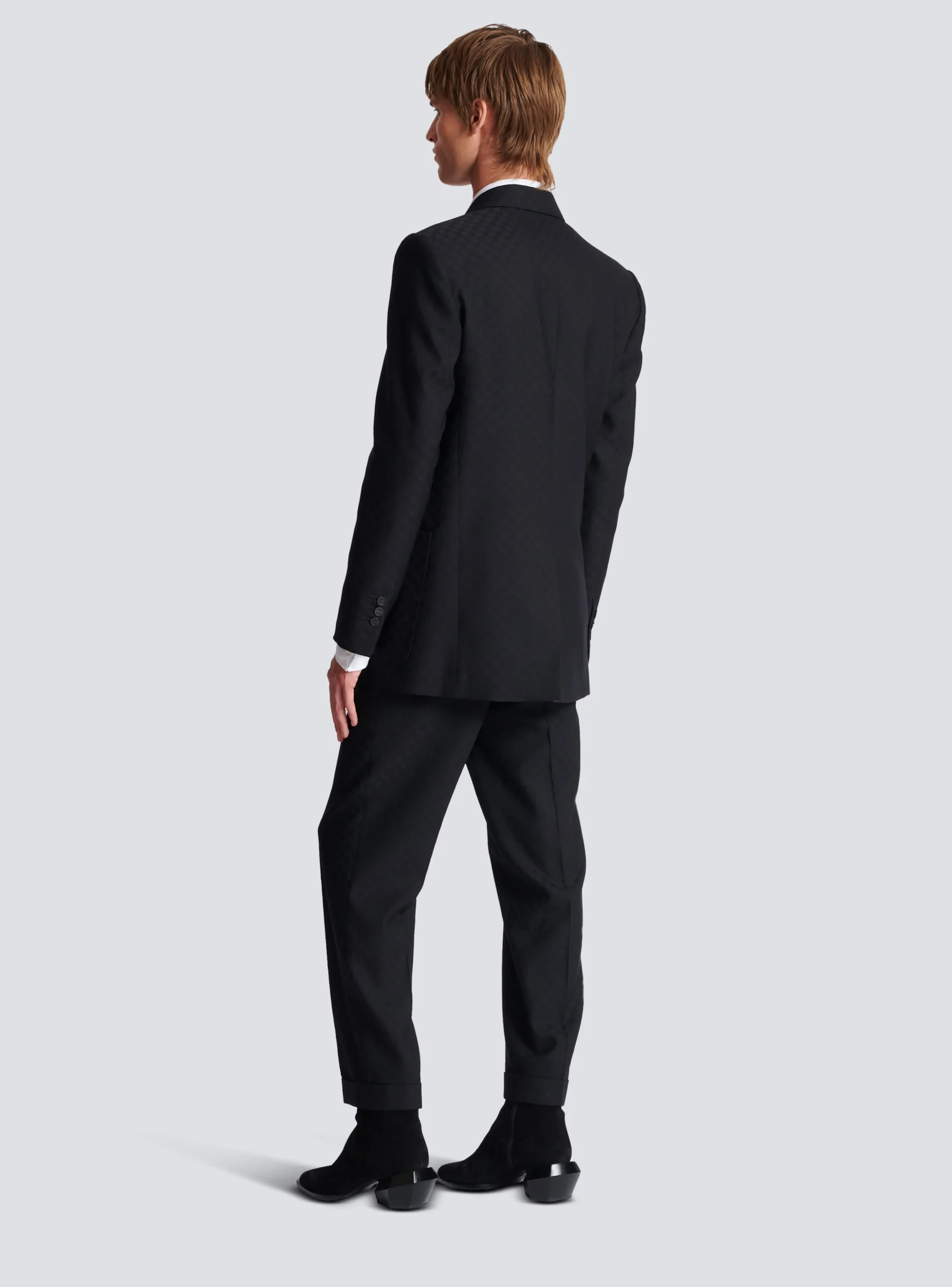 Monogram Jacquard Blazer-Balmain Store