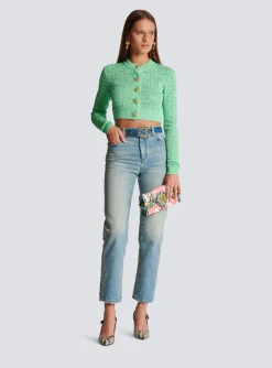 Monogram Knit Cardigan-Balmain Outlet