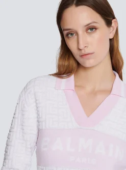 Monogram Knit Polo-Balmain Best