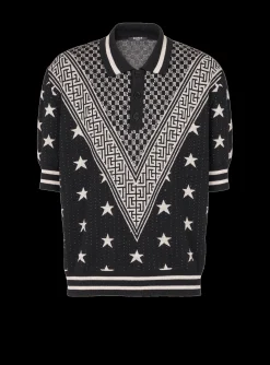Monogram Stars Polo Shirt-Balmain Best