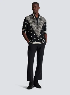 Monogram Stars Polo Shirt-Balmain Best