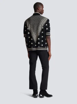 Monogram Stars Polo Shirt-Balmain Best