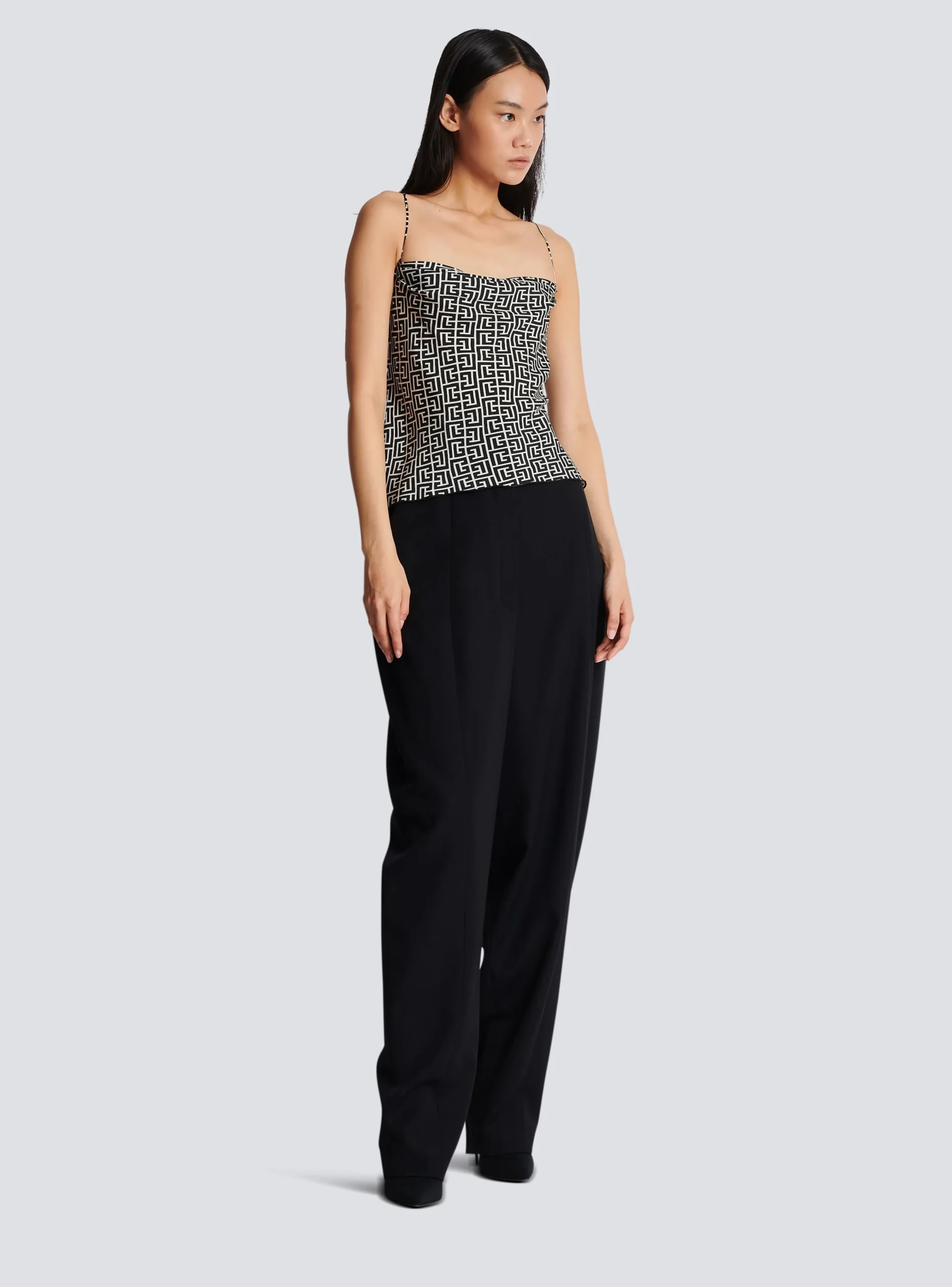 Monogrammed Cami Top-Balmain Best Sale