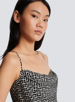 Monogrammed Cami Top-Balmain Best Sale