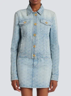 Monogrammed Denim Jacket-Balmain Hot