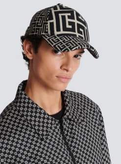 Monogrammed Jacquard Cap-Balmain Store