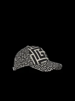 Monogrammed Jacquard Cap-Balmain Clearance