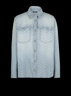 Monogrammed Jacquard Denim Shirt&nbsp;-Balmain Best