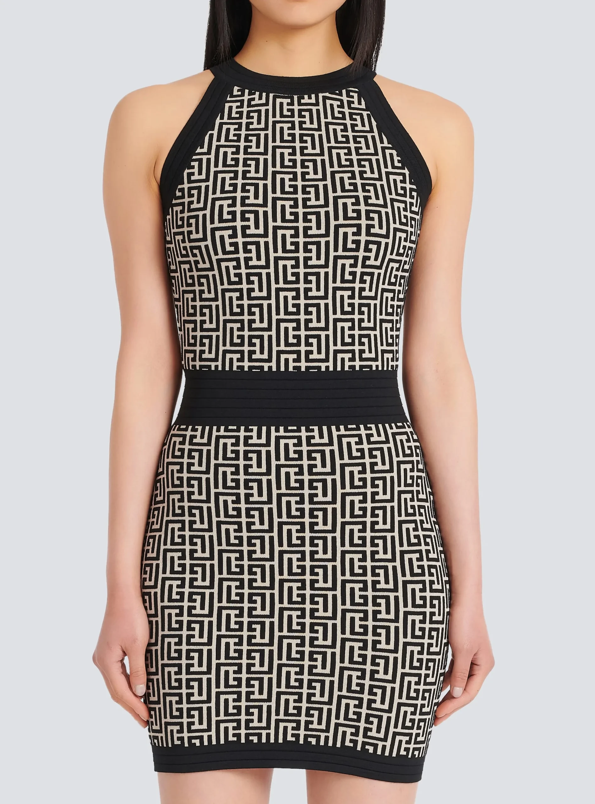 Monogrammed Knit Dress-Balmain Best Sale