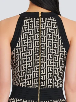 Monogrammed Knit Dress-Balmain Best Sale