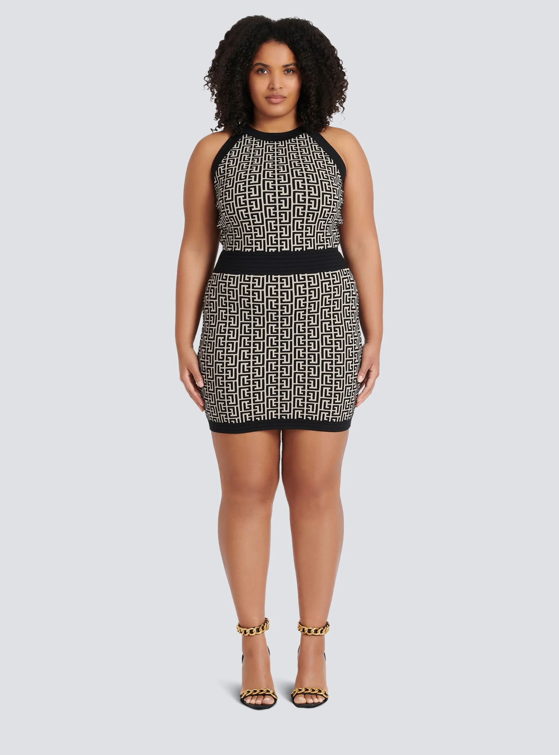 Monogrammed Knit Dress-Balmain Best Sale