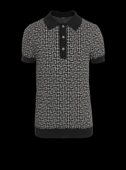 Monogrammed Polo Shirt-Balmain Clearance