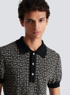 Monogrammed Polo Shirt-Balmain Clearance
