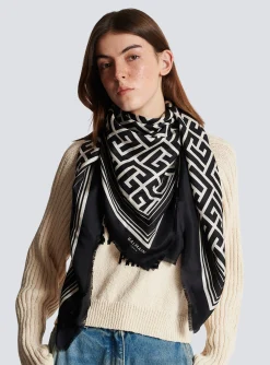 Monogrammed Scarf-Balmain Flash Sale
