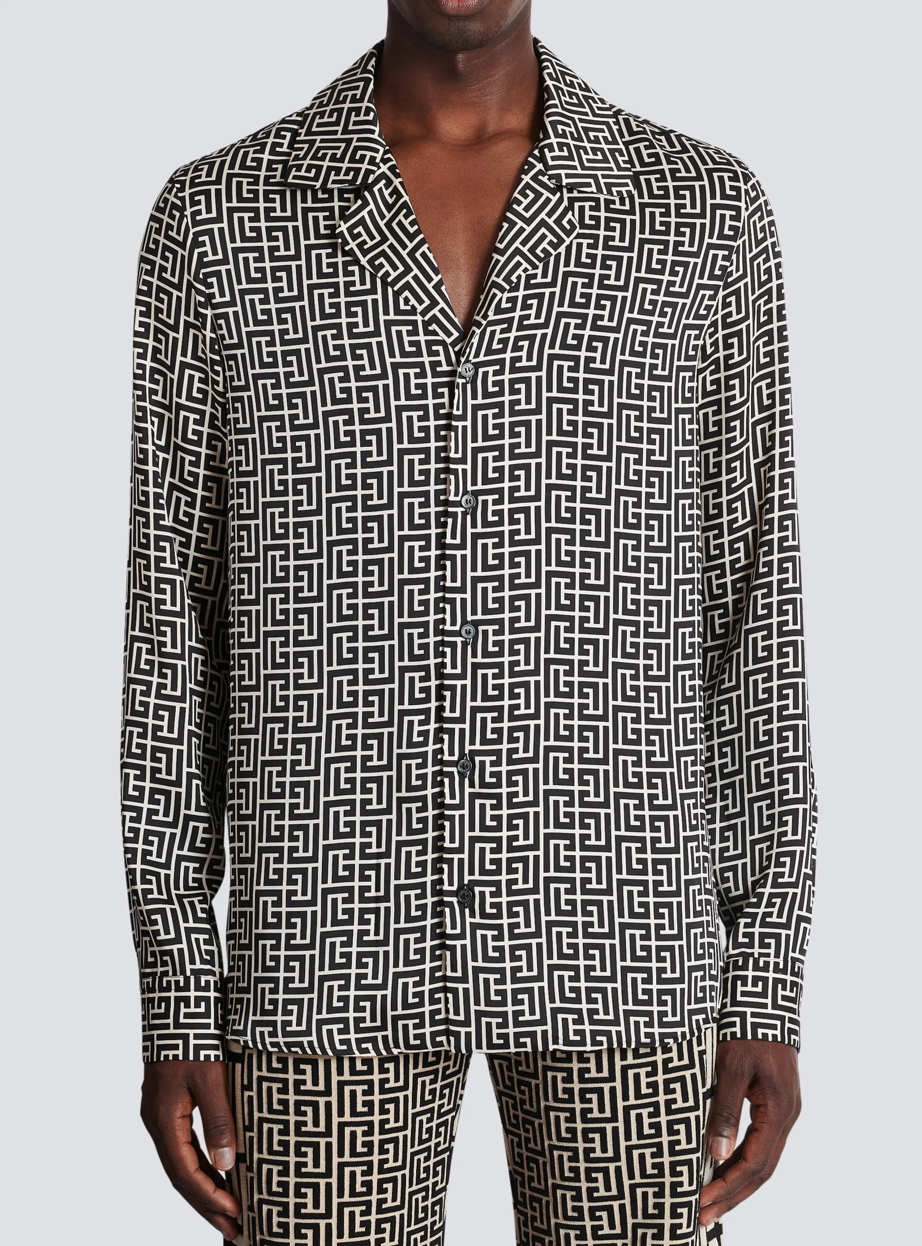 Monogrammed Shirt-Balmain Best Sale