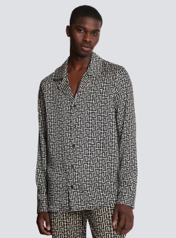 Monogrammed Shirt-Balmain Best Sale