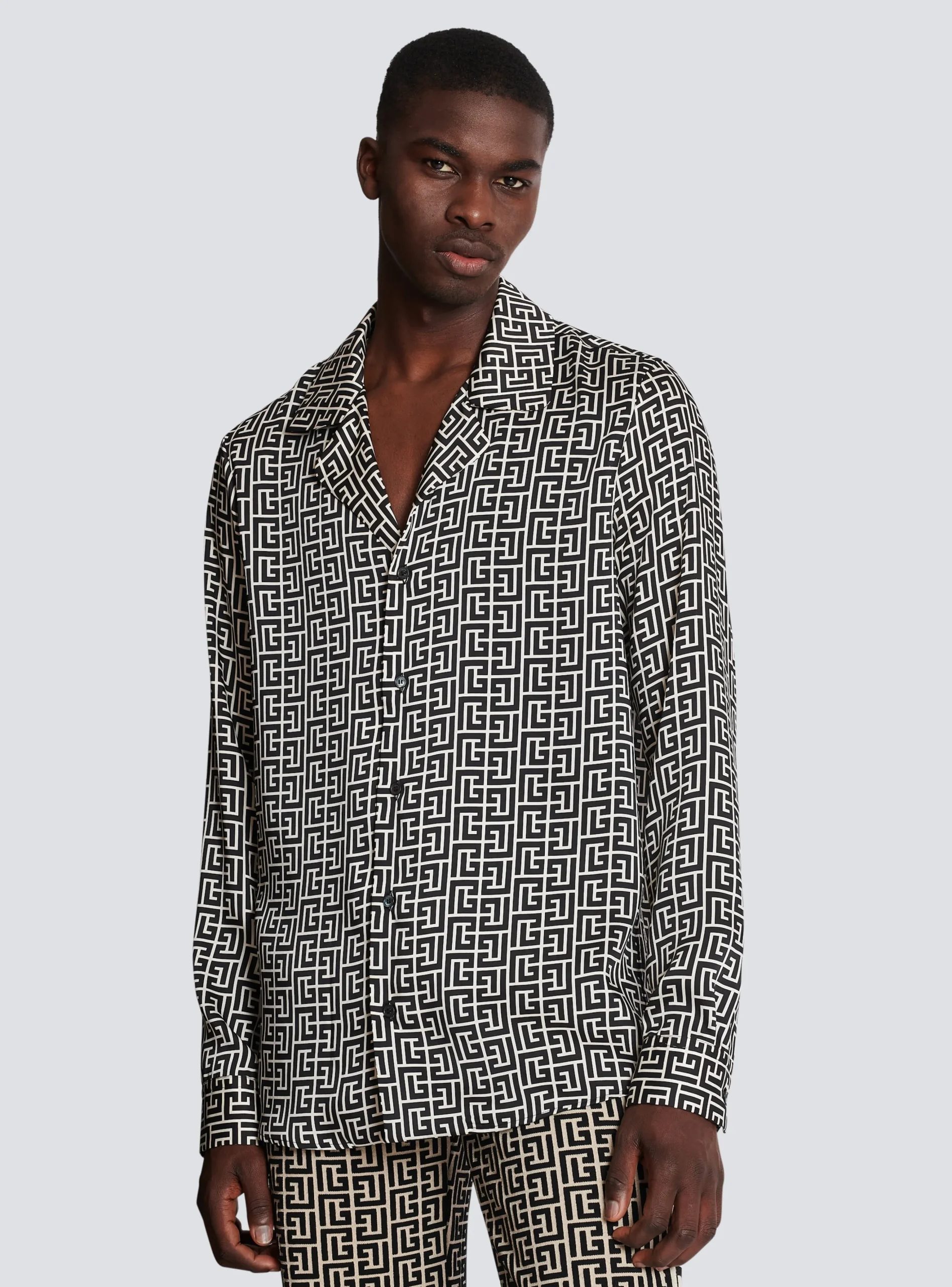 Monogrammed Shirt-Balmain Best Sale