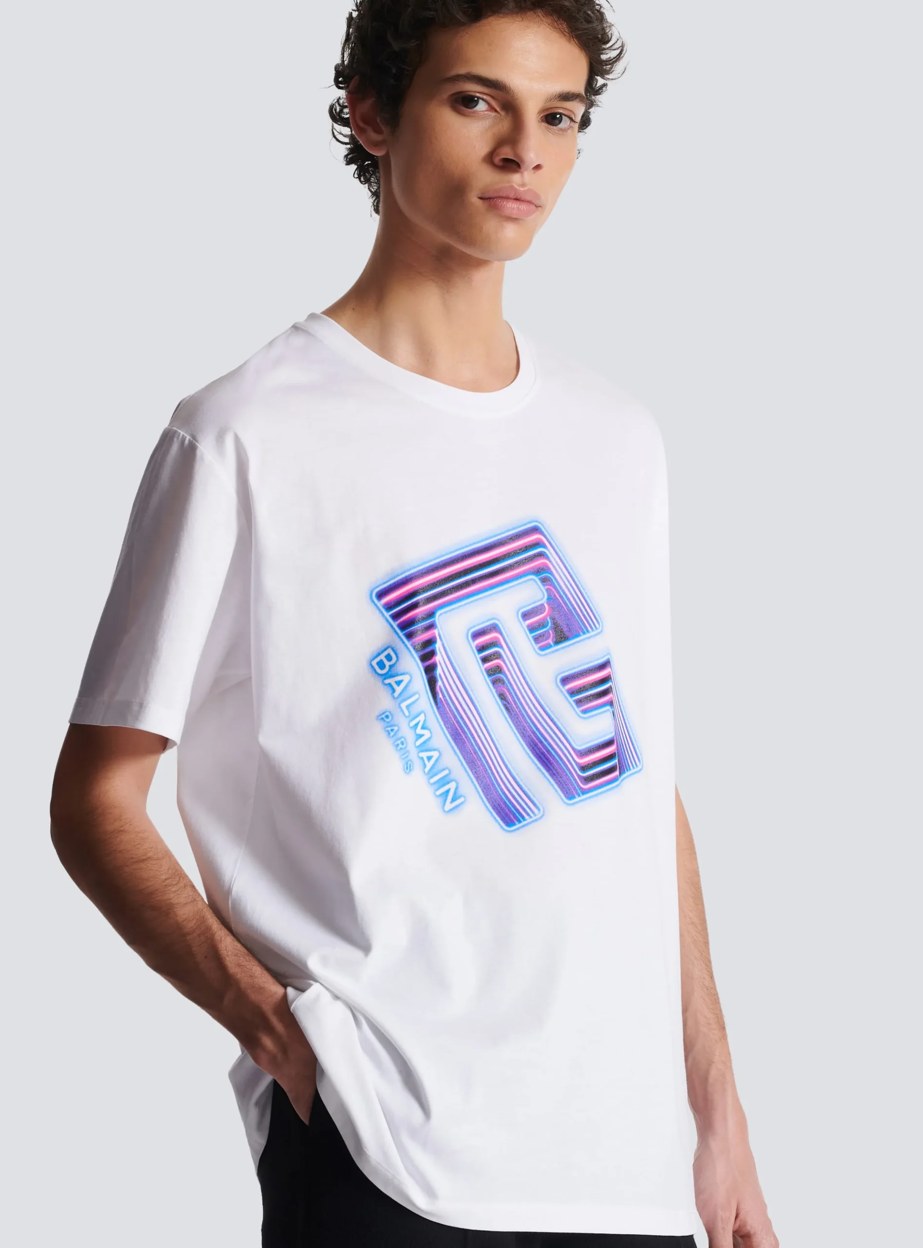 Neon Logo T-shirt-Balmain New