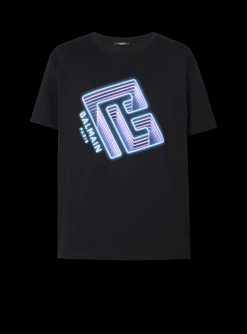 Neon Logo T-shirt-Balmain Online