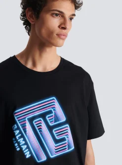 Neon Logo T-shirt-Balmain Online