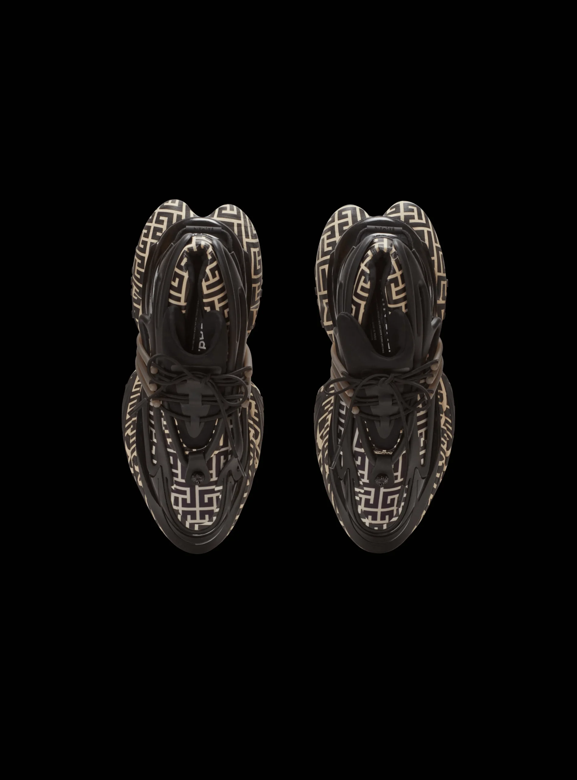 Neoprene And Leather Unicorn Low-top Sneakers-Balmain Discount