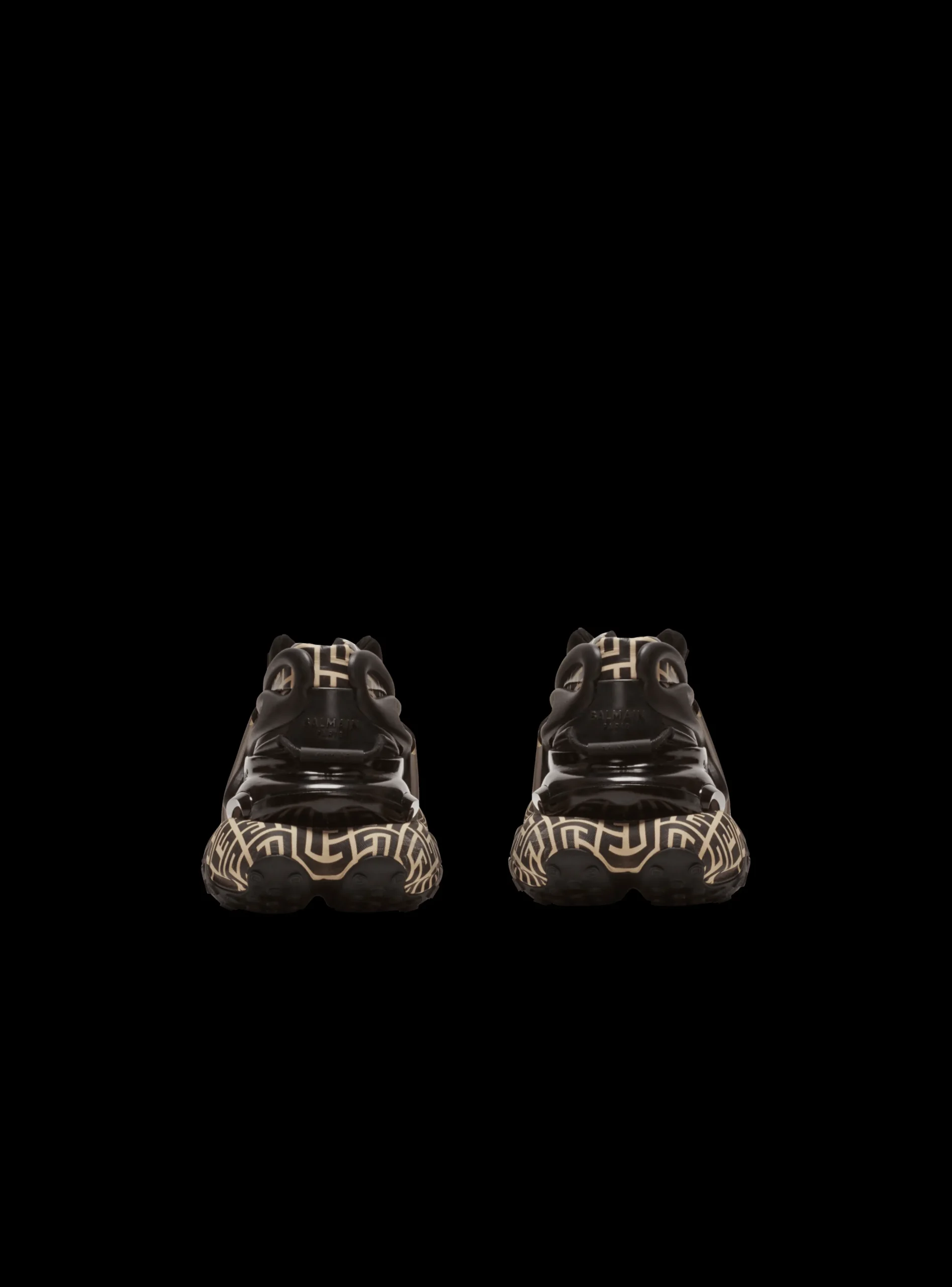 Neoprene And Leather Unicorn Low-top Sneakers-Balmain Discount