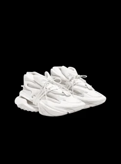 Neoprene And Leather Unicorn Low-top Sneakers-Balmain Cheap
