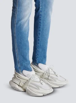 Neoprene And Leather Unicorn Low-top Sneakers-Balmain Cheap