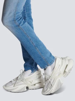 Neoprene And Leather Unicorn Low-top Sneakers-Balmain Cheap