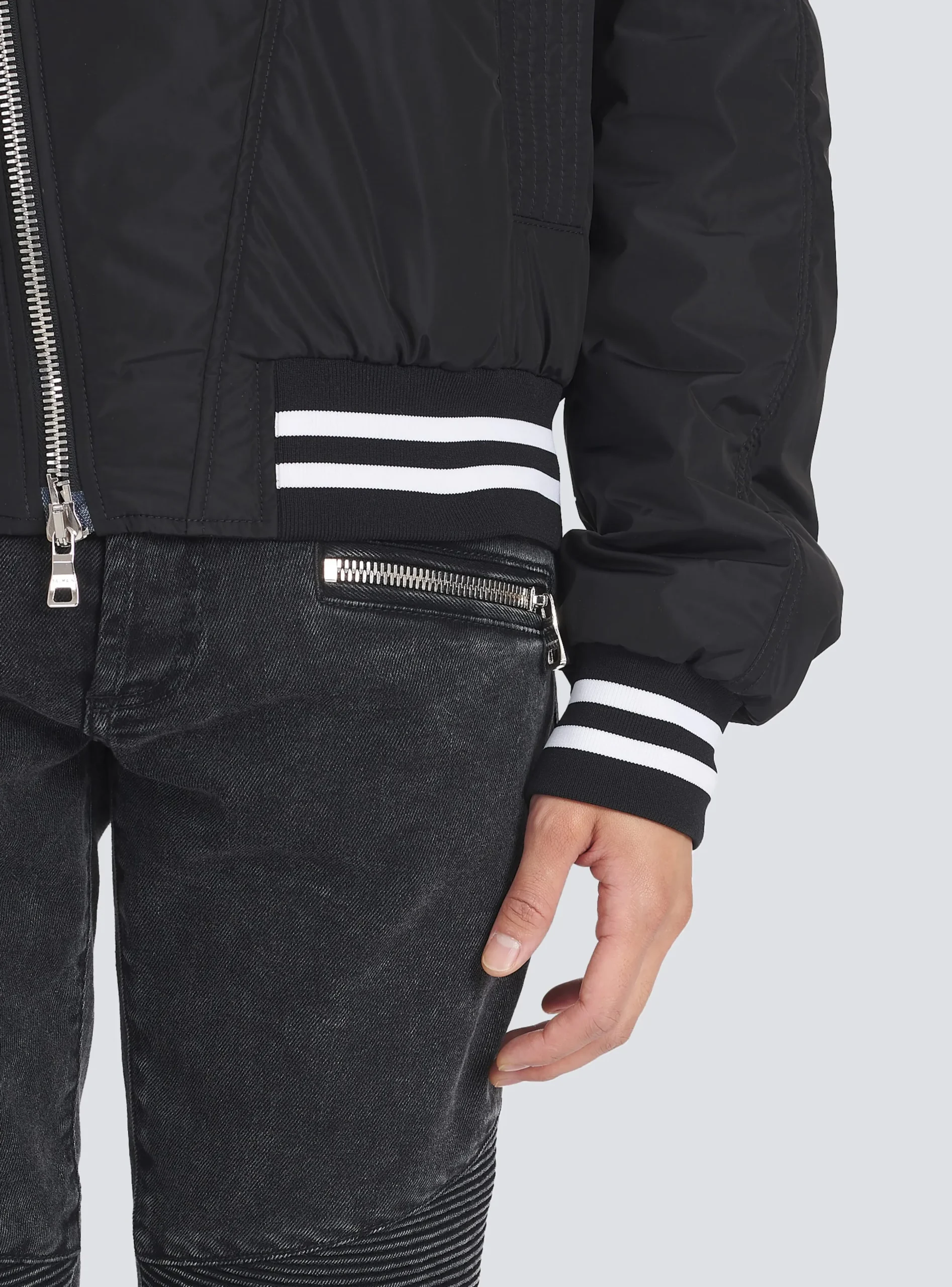Nylon Bomber Jacket-Balmain Best