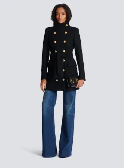 Officer Coat With Belt-Balmain Best Sale