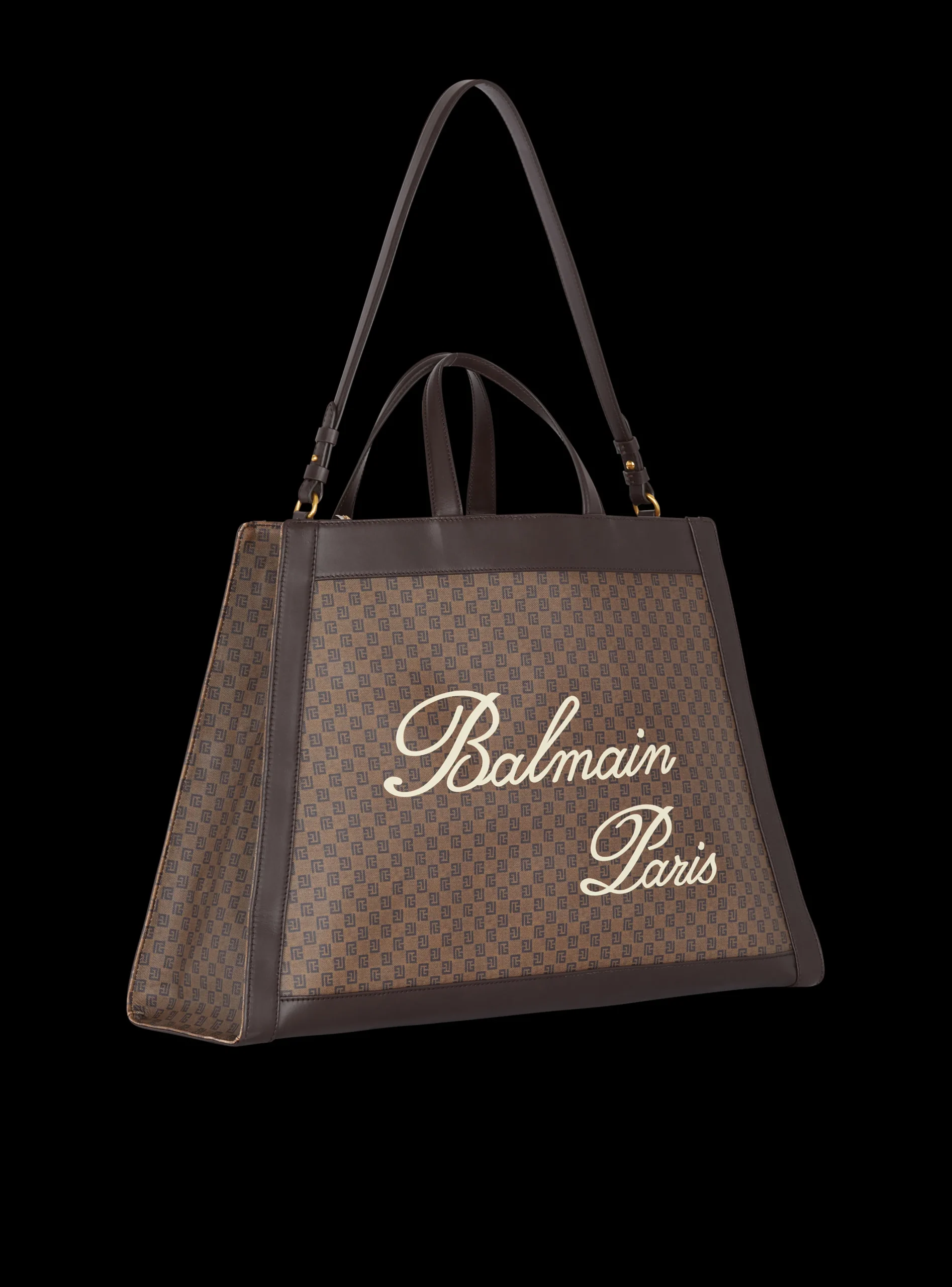 Olivier's Cabas In Canvas And Leather-Balmain Cheap