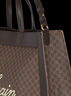 Olivier's Cabas In Canvas And Leather-Balmain Cheap
