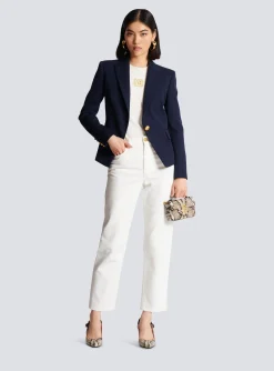 One-button Wool Blazer-Balmain Cheap