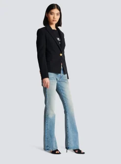 One-button Wool Blazer-Balmain Clearance